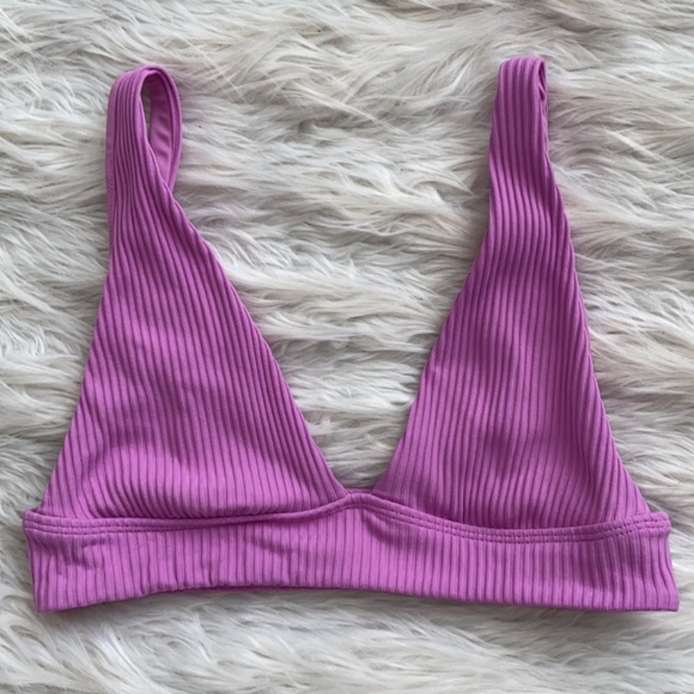 PacSun | Ribbed Banded Triangle‎ Bikini Top - Picture 2 of 8